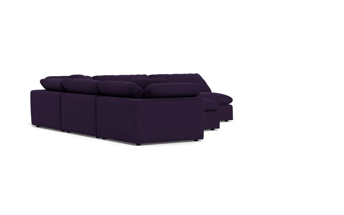 Fluffy 5 Piece Sectional W/Ottoman
