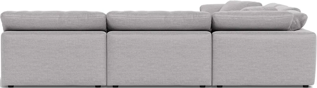 Fluffy 5 Piece Sectional W/Ottoman