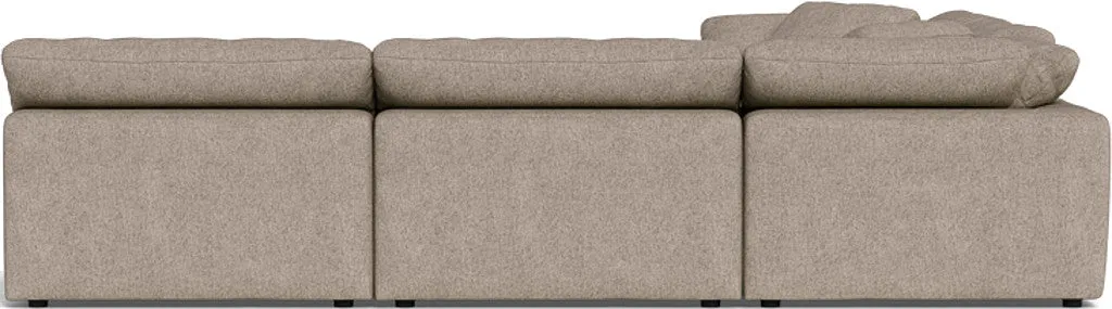 Fluffy 5 Piece Sectional W/Ottoman