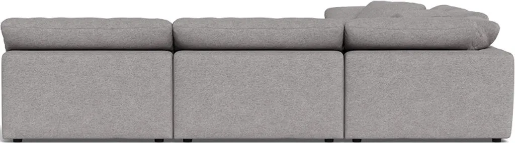 Fluffy 5 Piece Sectional W/Ottoman