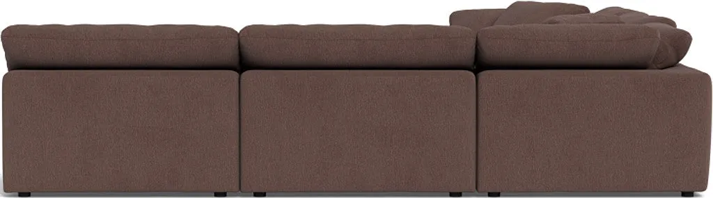 Fluffy 5 Piece Sectional W/Ottoman