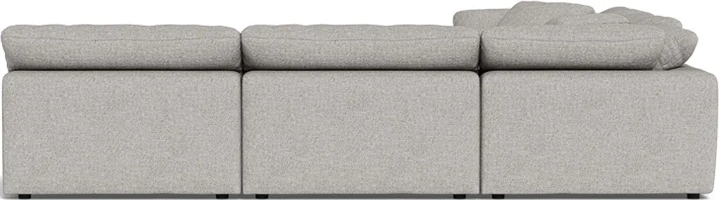 Fluffy 5 Piece Sectional W/Ottoman