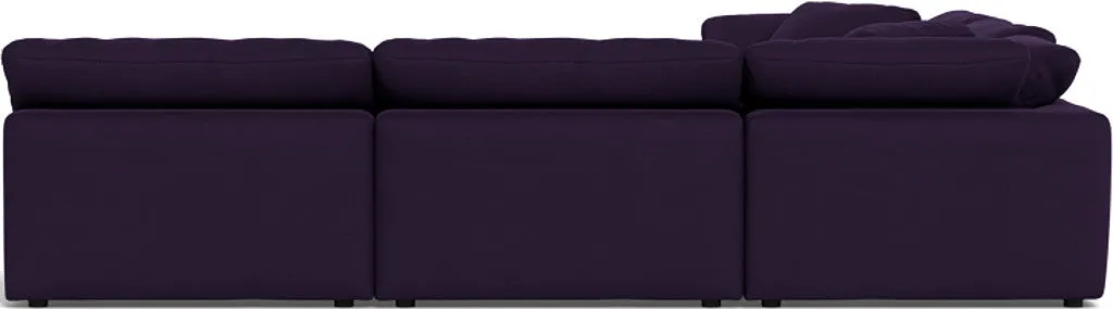 Fluffy 5 Piece Sectional W/Ottoman