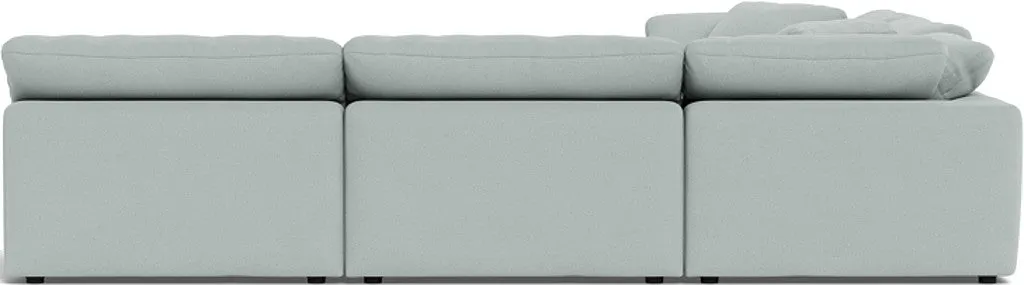 Fluffy 5 Piece Sectional W/Ottoman