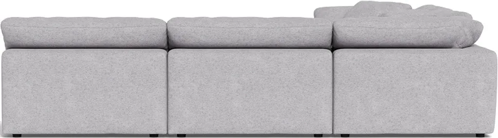 Fluffy 5 Piece Sectional W/Ottoman