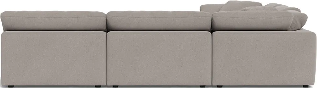 Fluffy 5 Piece Sectional W/Ottoman