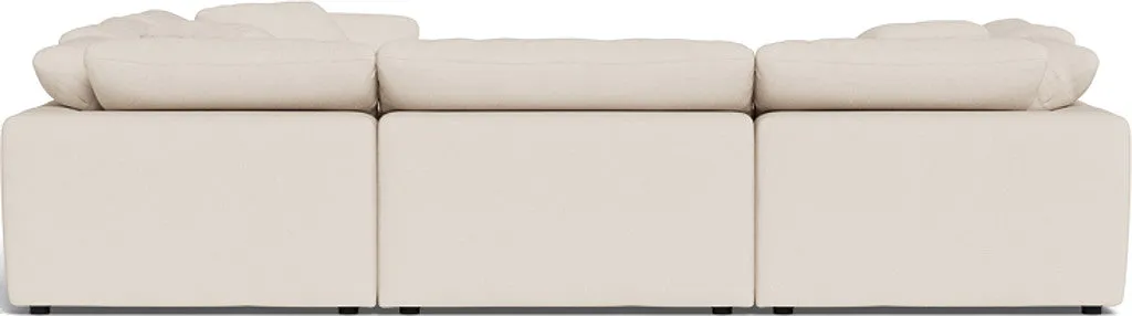Fluffy 6 Piece Sectional W/Ottoman