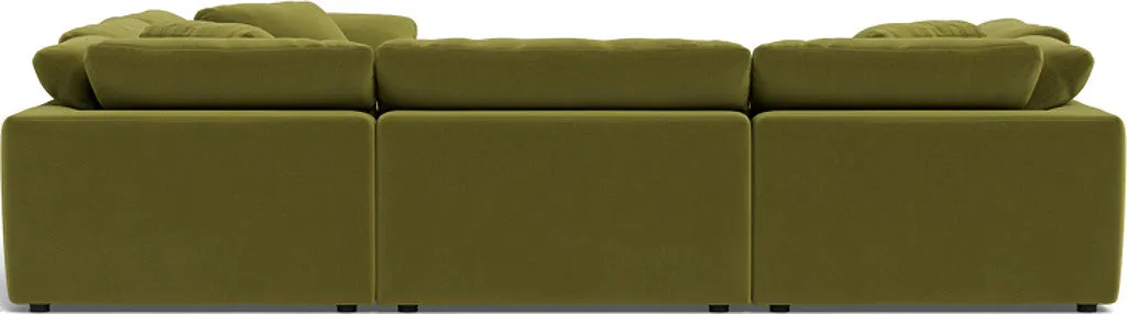 Fluffy 6 Piece Sectional W/Ottoman