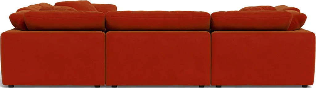Fluffy 6 Piece Sectional W/Ottoman