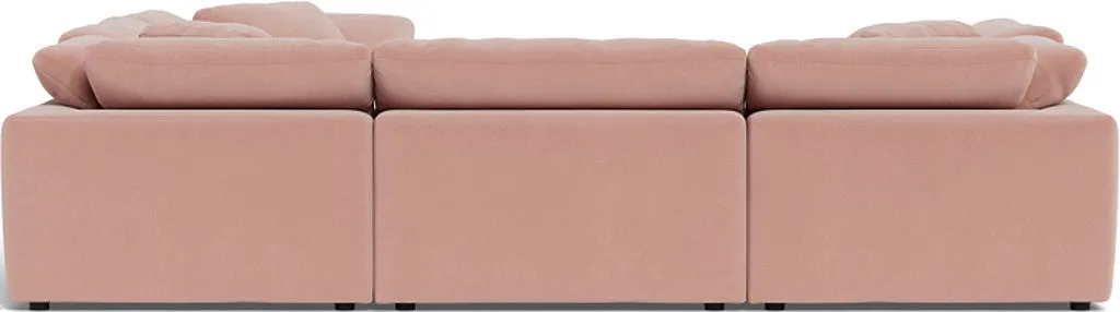 Fluffy 6 Piece Sectional W/Ottoman