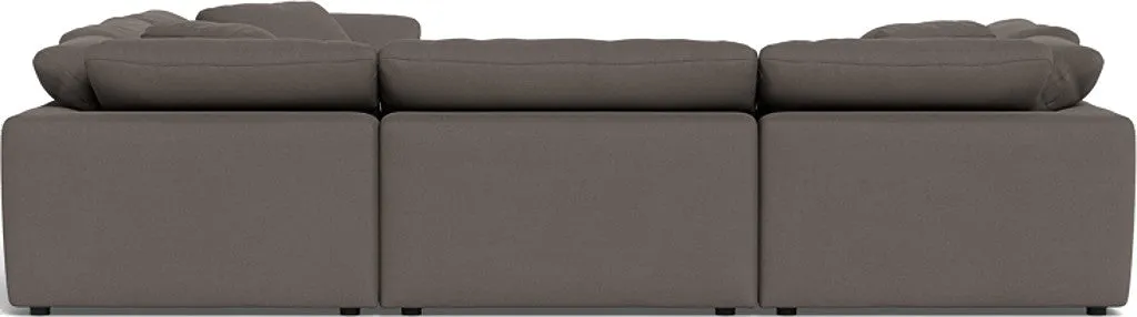 Fluffy 6 Piece Sectional W/Ottoman