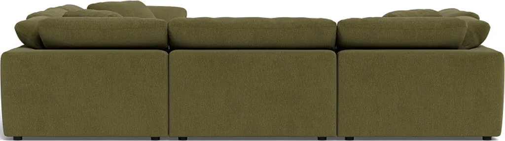 Fluffy 6 Piece Sectional W/Ottoman