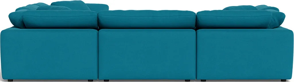 Fluffy 6 Piece Sectional W/Ottoman