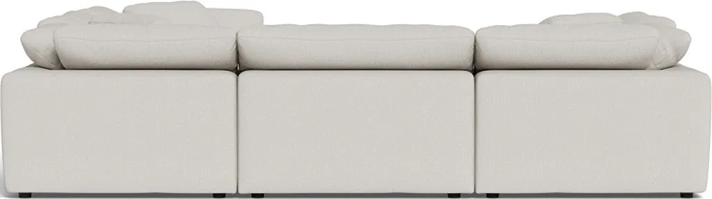 Fluffy 6 Piece Sectional W/Ottoman