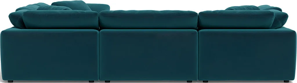 Fluffy 6 Piece Sectional W/Ottoman