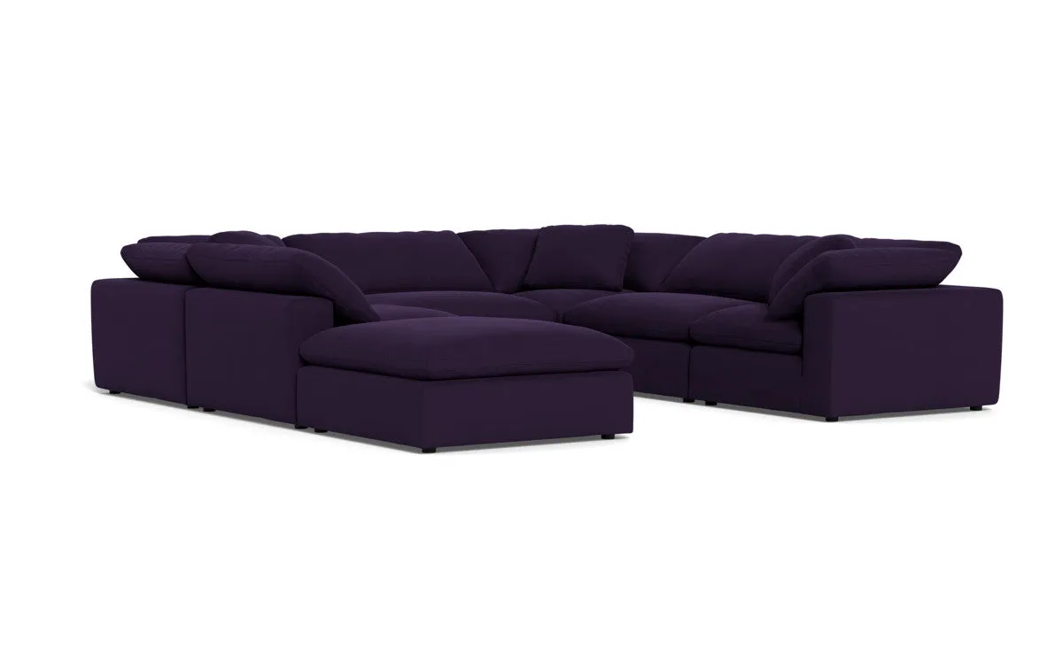 Fluffy 6 Piece Sectional W/Ottoman