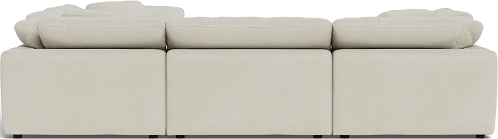 Fluffy 6 Piece Sectional W/Ottoman