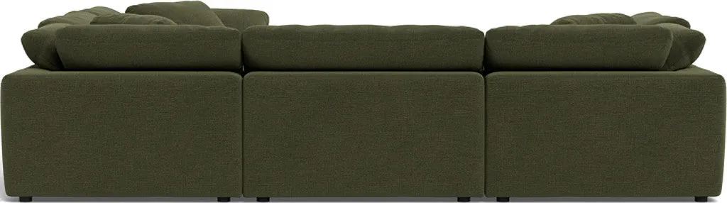 Fluffy 6 Piece Sectional W/Ottoman
