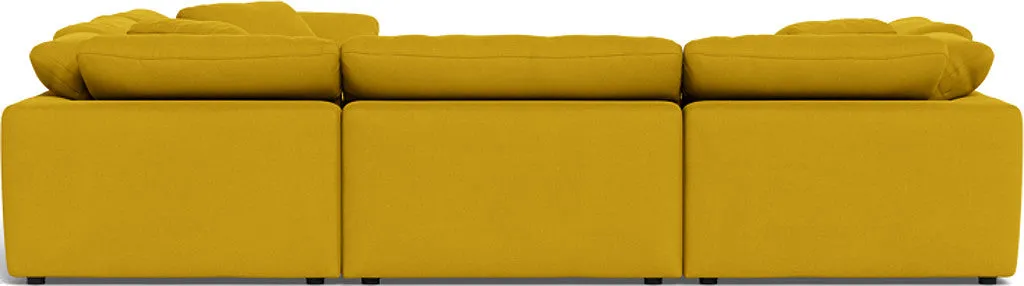 Fluffy 6 Piece Sectional W/Ottoman