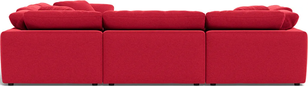 Fluffy 6 Piece Sectional W/Ottoman