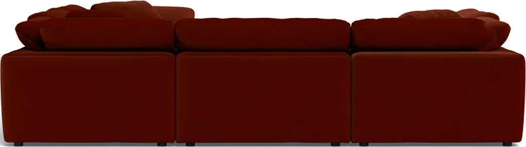 Fluffy 6 Piece Sectional W/Ottoman