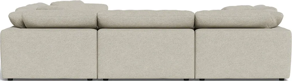 Fluffy 6 Piece Sectional W/Ottoman