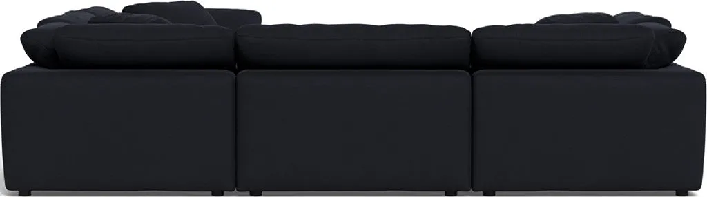 Fluffy 6 Piece Sectional W/Ottoman