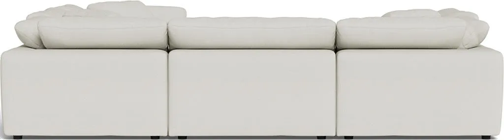 Fluffy 6 Piece Sectional W/Ottoman