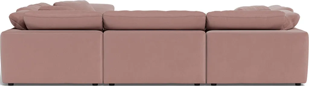 Fluffy 6 Piece Sectional W/Ottoman
