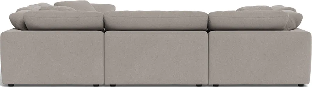 Fluffy 6 Piece Sectional W/Ottoman