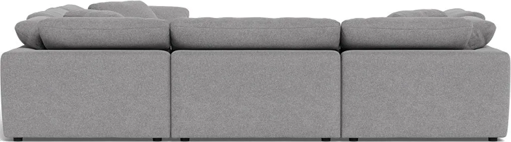 Fluffy 6 Piece Sectional W/Ottoman