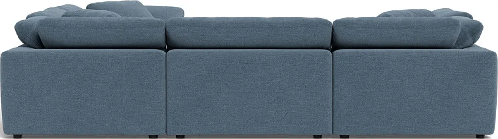 Fluffy 6 Piece Sectional W/Ottoman