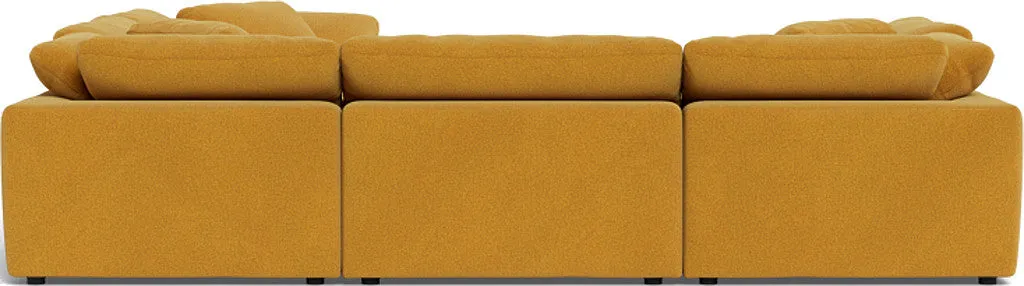 Fluffy 6 Piece Sectional W/Ottoman