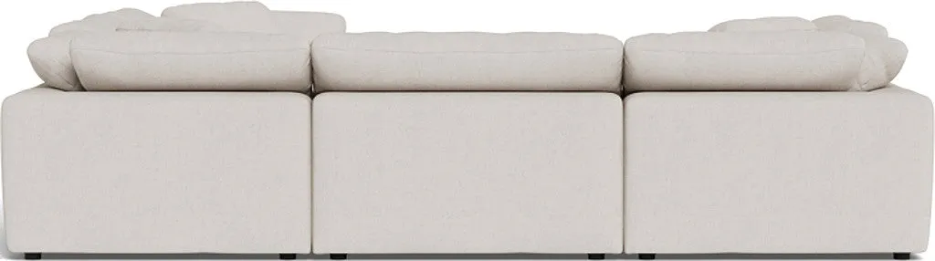 Fluffy 6 Piece Sectional W/Ottoman