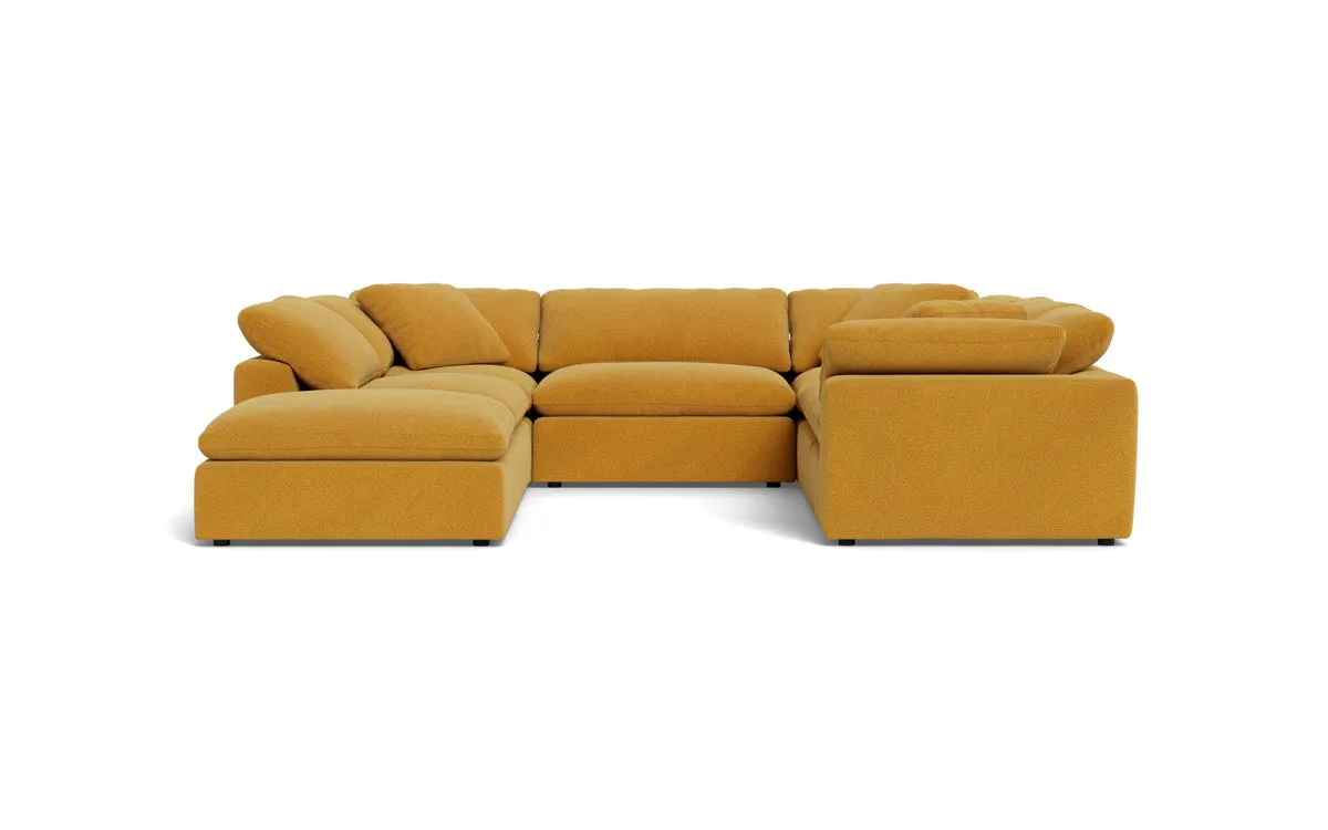 Fluffy 6 Piece Sectional W/Ottoman
