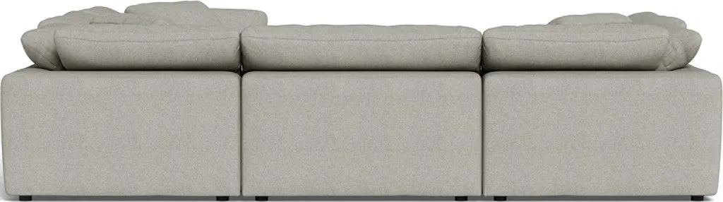 Fluffy 6 Piece Sectional W/Ottoman