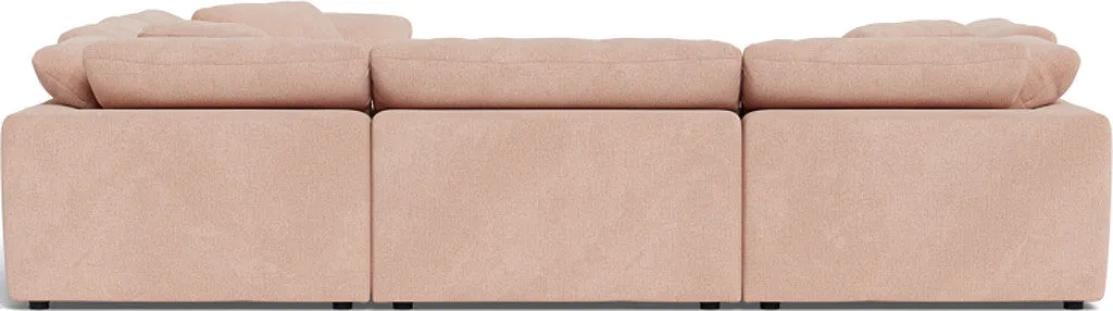 Fluffy 6 Piece Sectional W/Ottoman