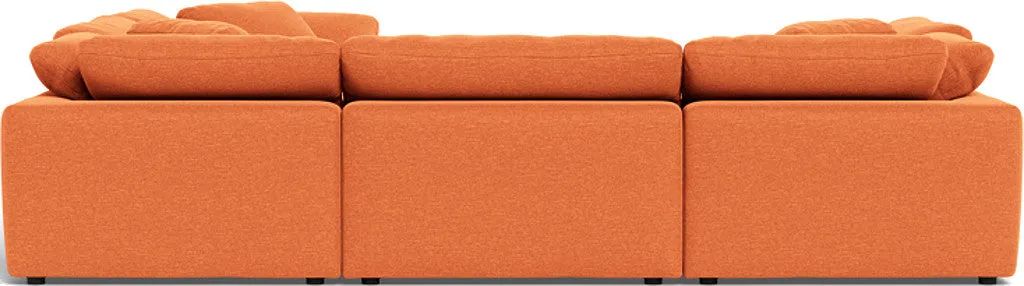 Fluffy 6 Piece Sectional W/Ottoman