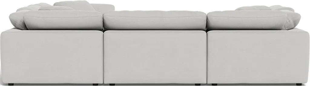 Fluffy 6 Piece Sectional W/Ottoman