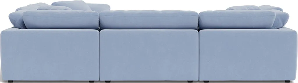 Fluffy 6 Piece Sectional W/Ottoman