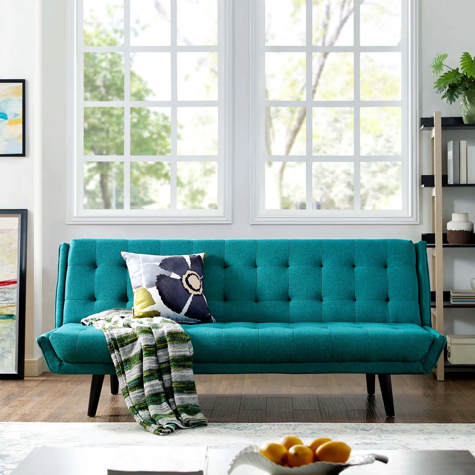 Glance Tufted Convertible Fabric Sofa Bed by Modway