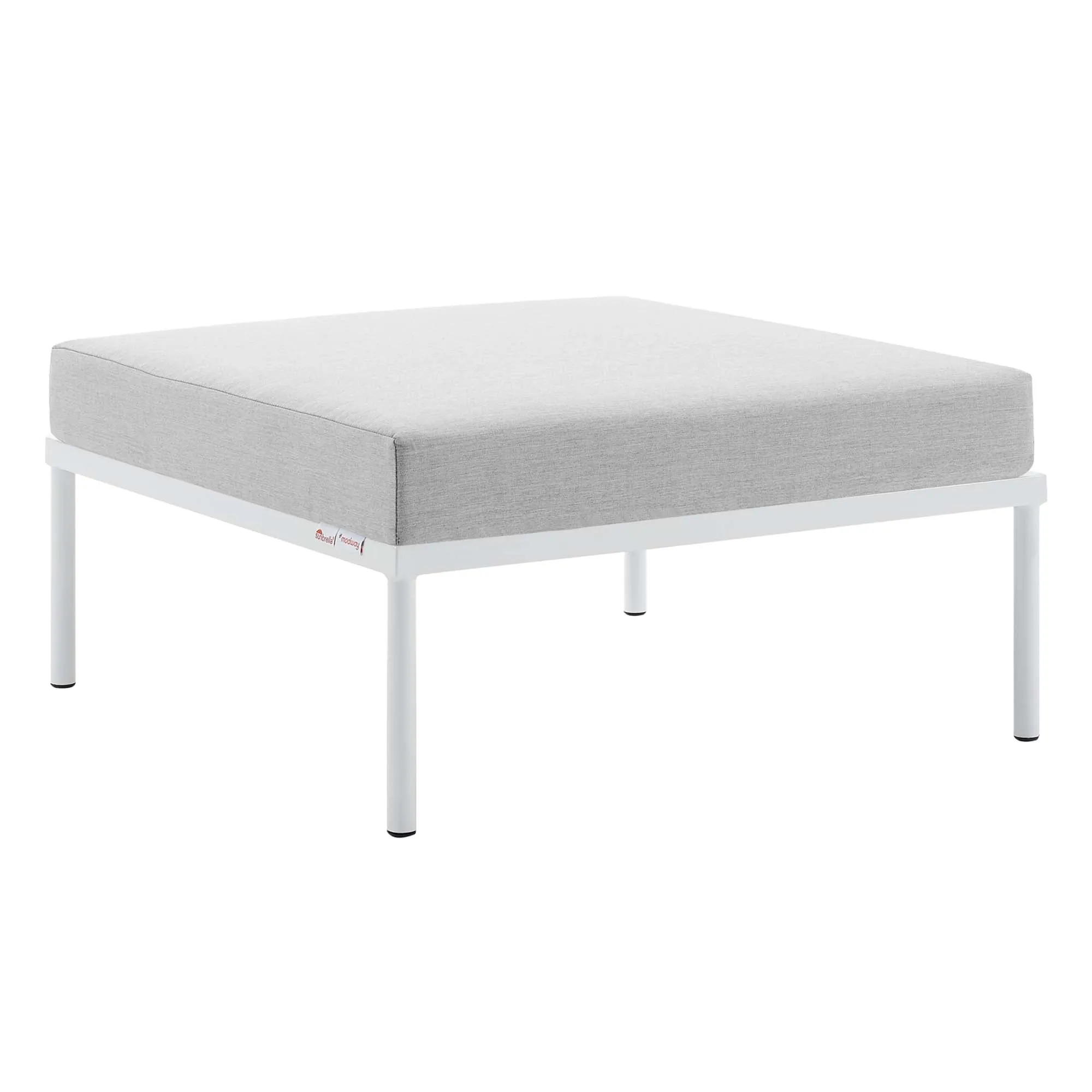 Harmony 10-Piece  Sunbrella® Basket Weave Outdoor Patio Aluminum Sectional Sofa Set by Modway