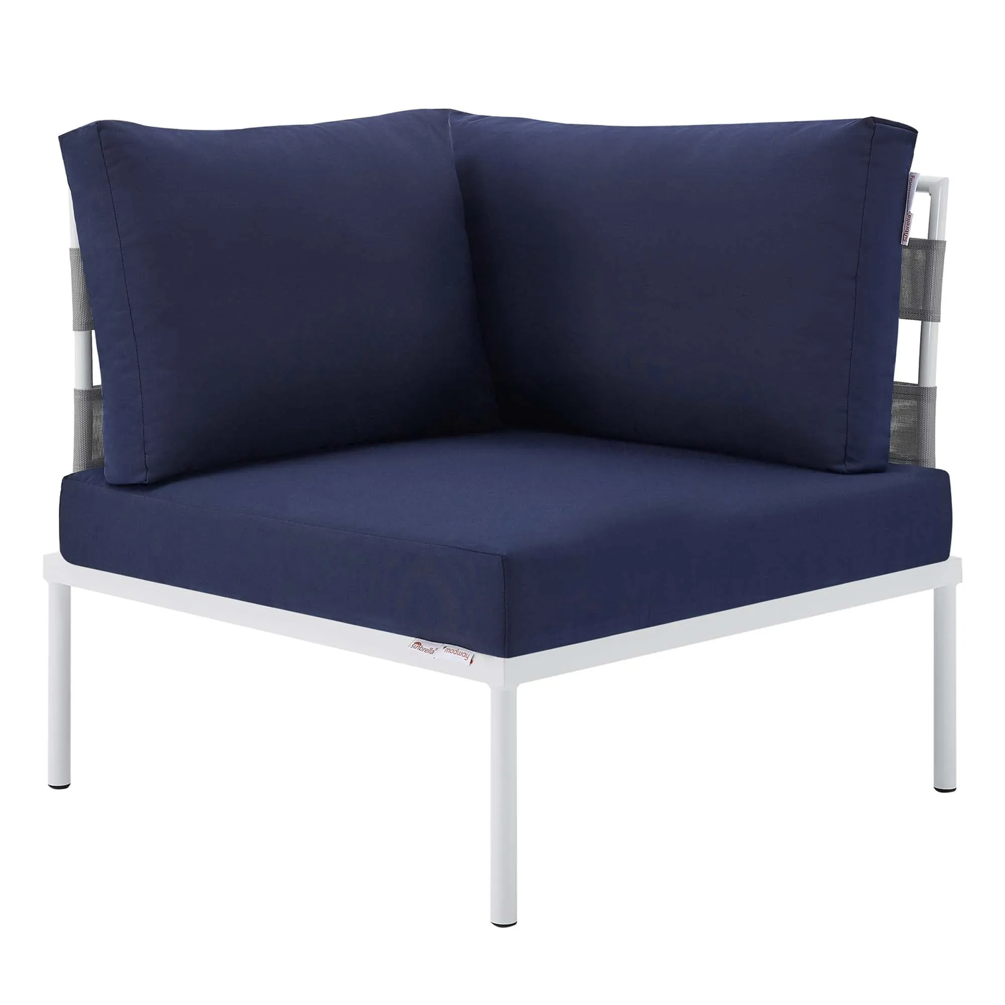 Harmony 10-Piece  Sunbrella® Outdoor Patio Aluminum Sectional Sofa Set by Modway
