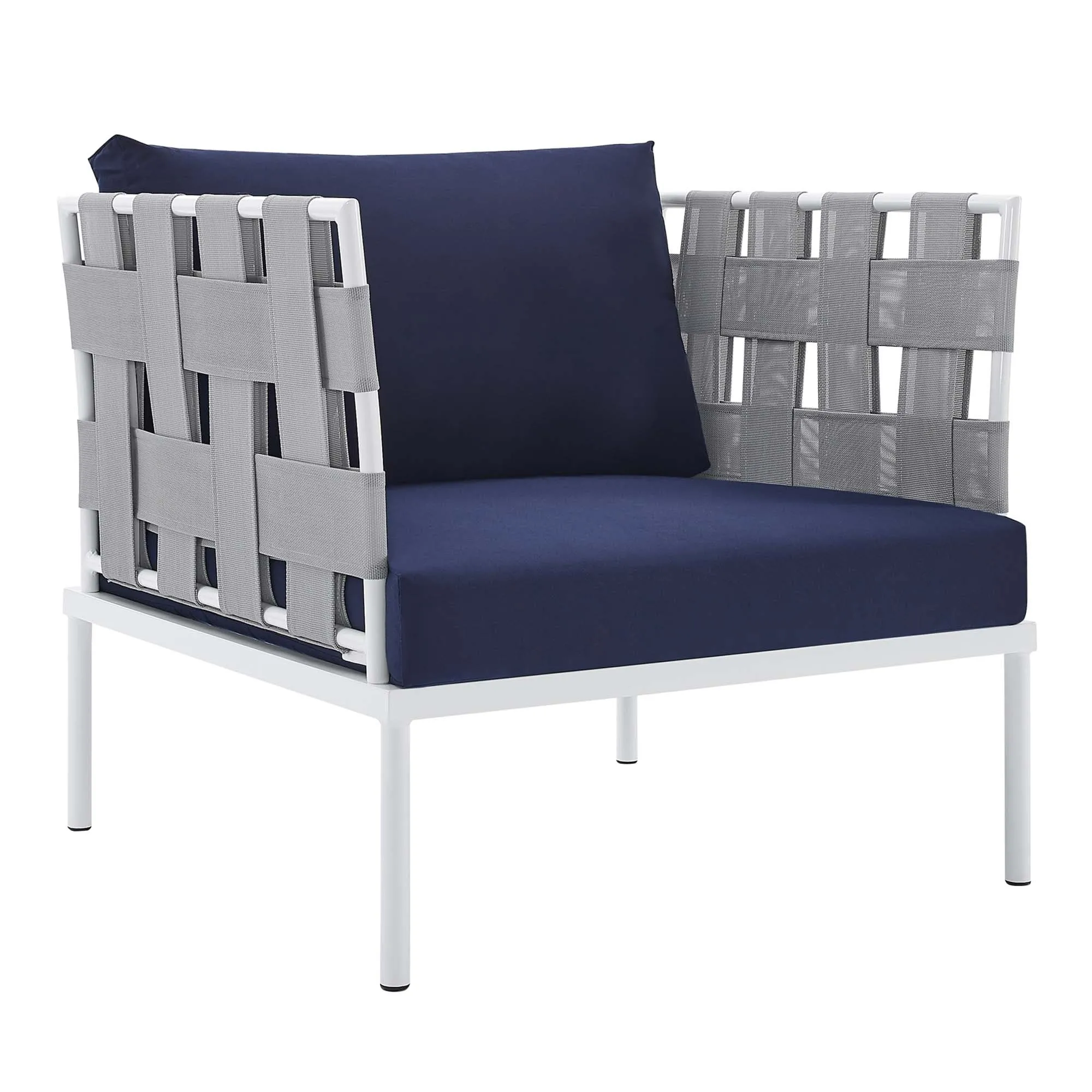 Harmony 10-Piece  Sunbrella® Outdoor Patio Aluminum Sectional Sofa Set by Modway