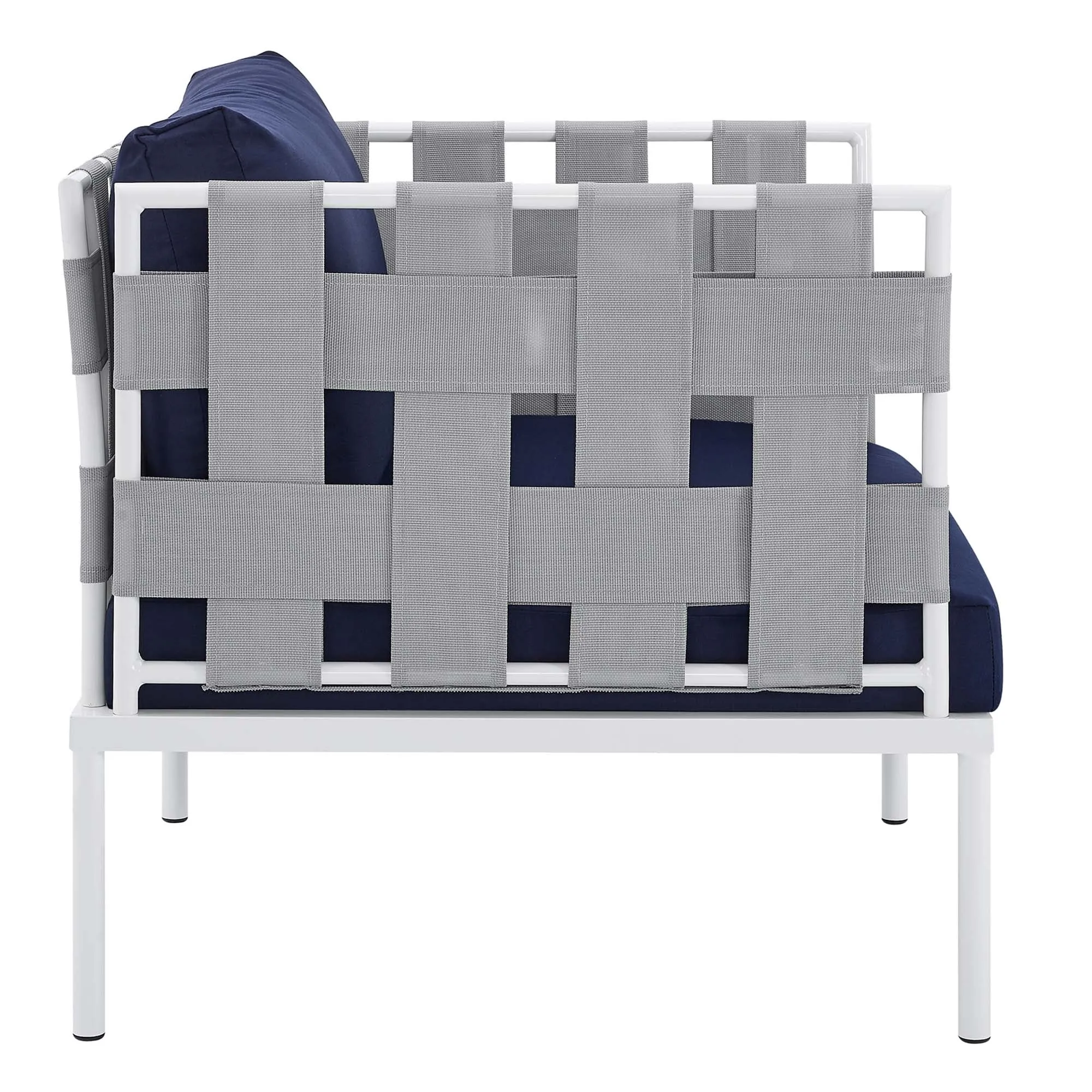 Harmony 10-Piece  Sunbrella® Outdoor Patio Aluminum Sectional Sofa Set by Modway
