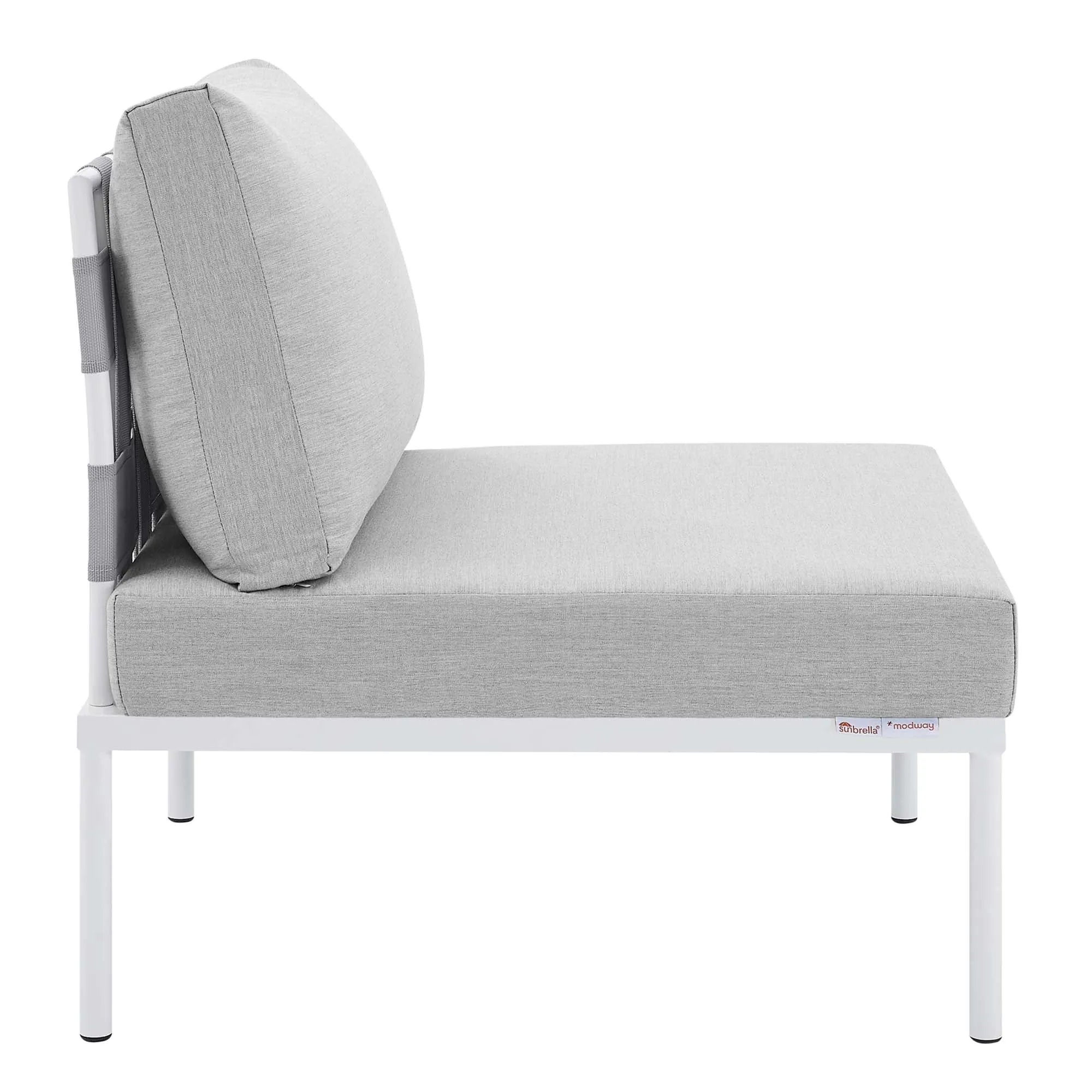 Harmony 6-Piece  Sunbrella® Outdoor Patio Aluminum Sectional Sofa Set by Modway