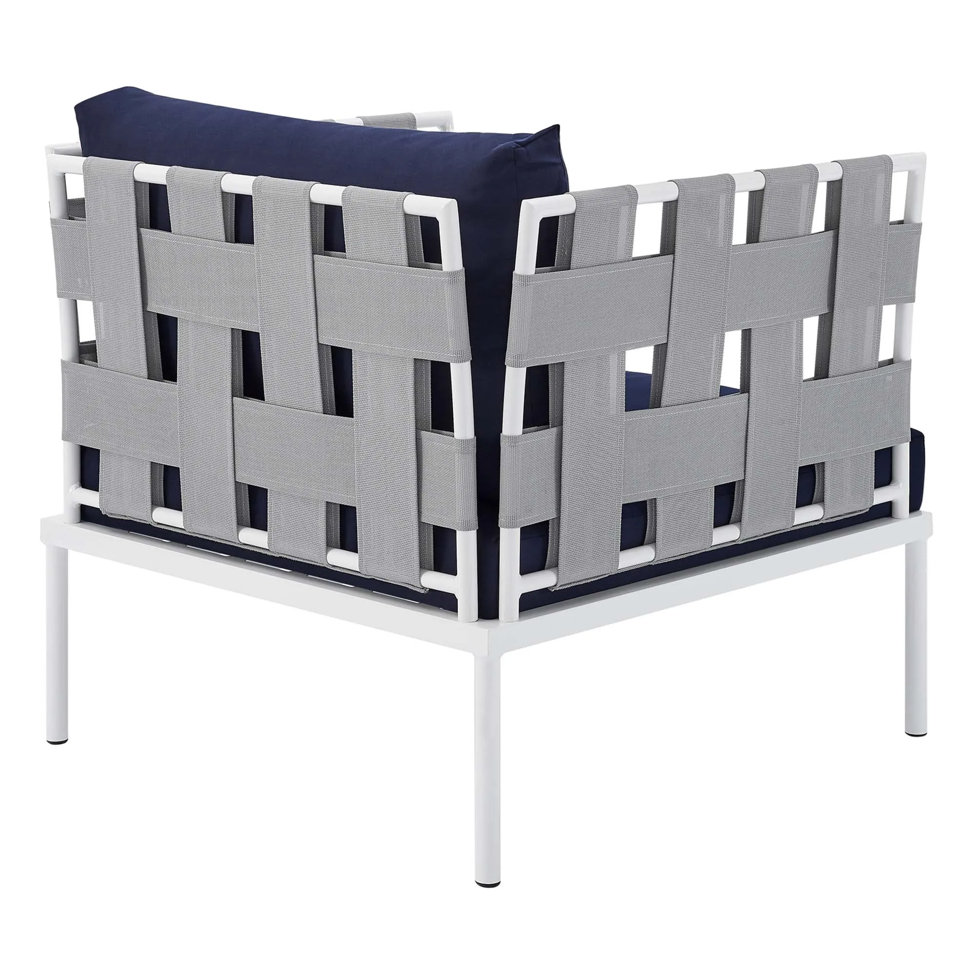 Harmony 8-Piece  Sunbrella® Outdoor Patio Aluminum Seating Set by Modway