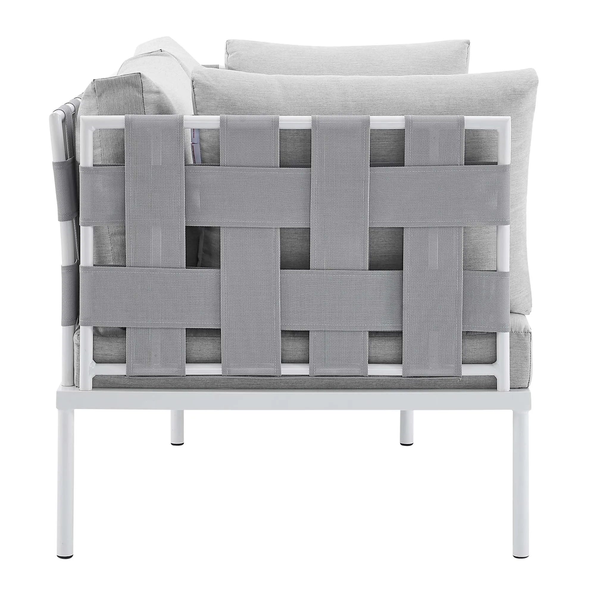 Harmony 8-Piece  Sunbrella® Outdoor Patio Aluminum Seating Set by Modway