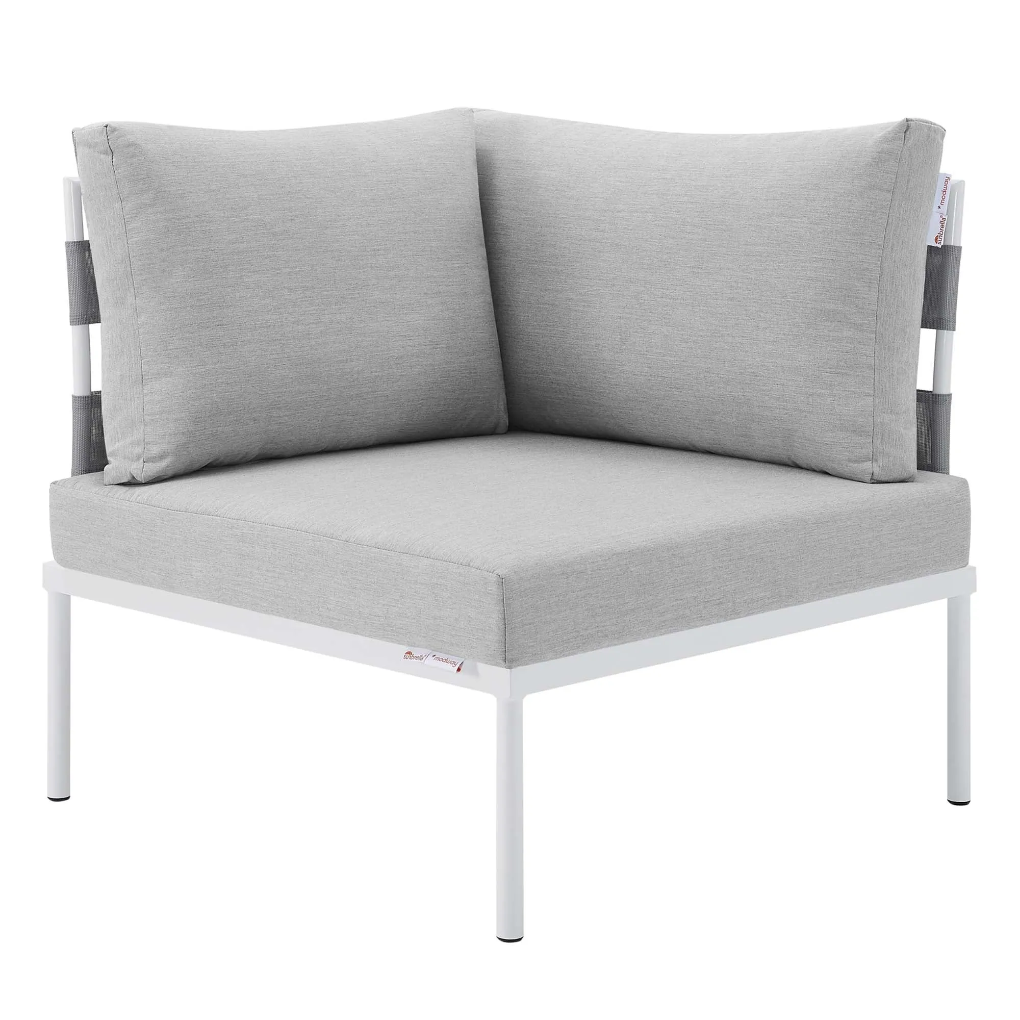 Harmony 8-Piece  Sunbrella® Outdoor Patio Aluminum Seating Set by Modway
