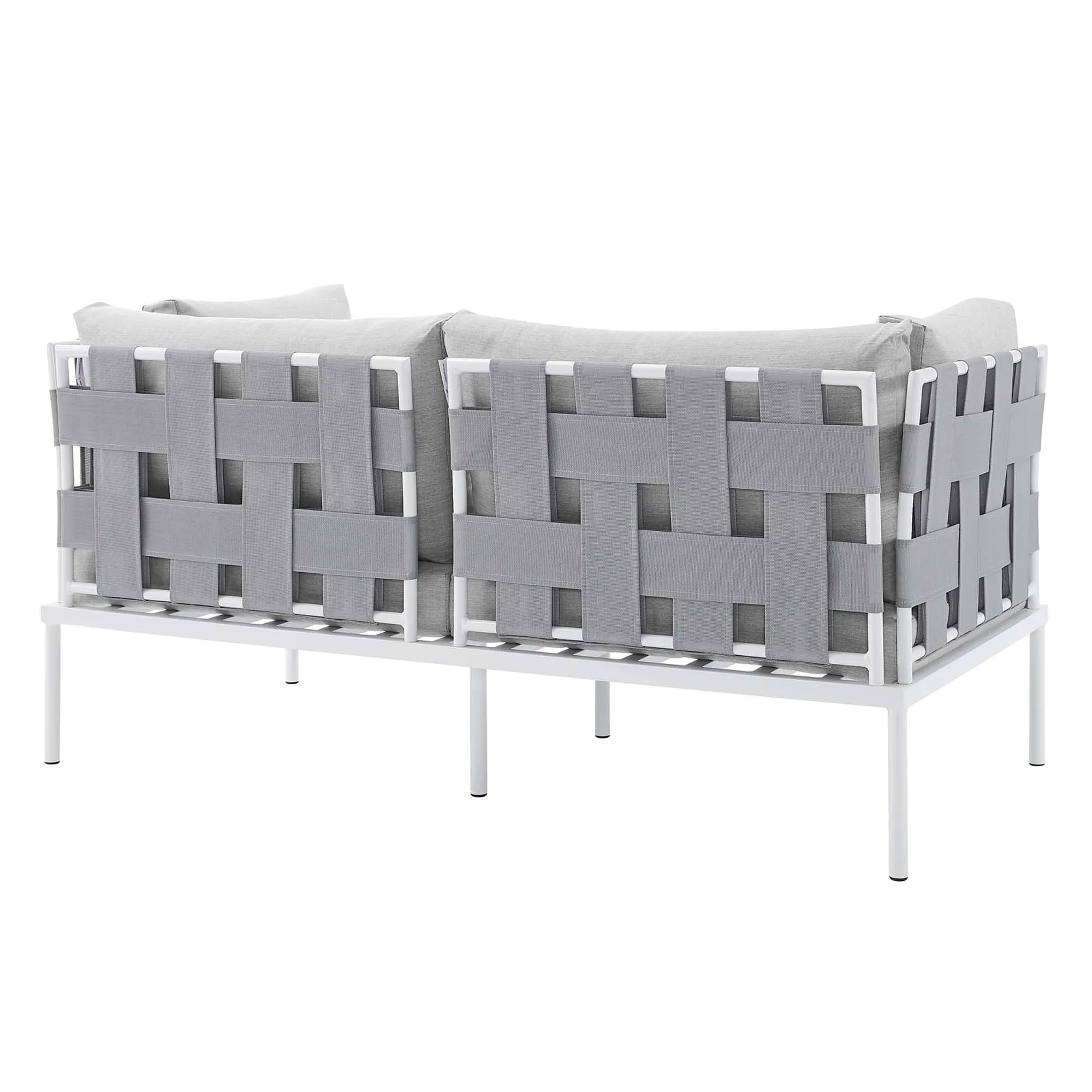 Harmony 8-Piece  Sunbrella® Outdoor Patio Aluminum Seating Set by Modway